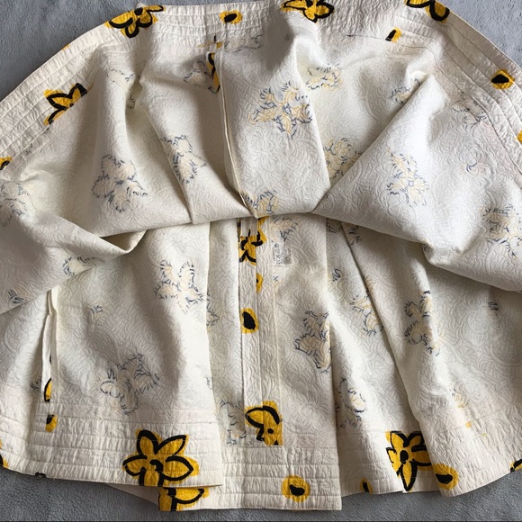 VTG Emanuel Ungaro Parallele Quilted Floral Skirt - Picture 7 of 13